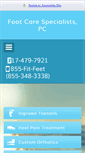 Mobile Screenshot of footcarespecialistspc.com